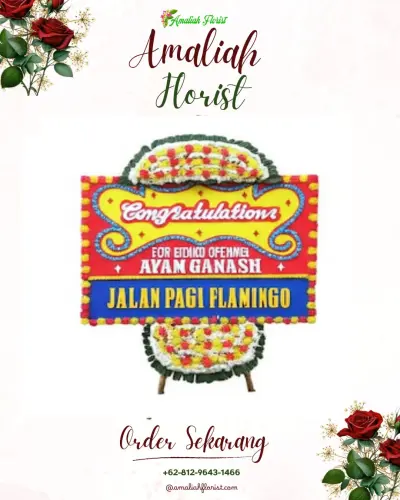 Bunga Papan Congratulation di Simalingkar B